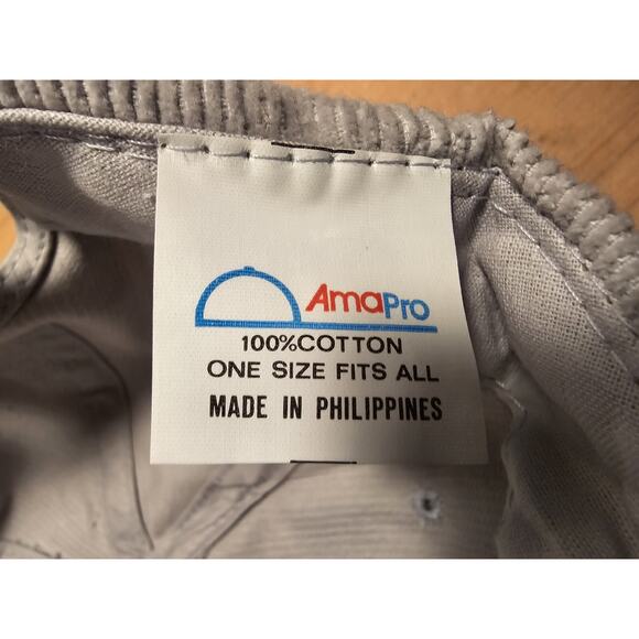 Vintage Winchester Tall Fescue Grey Adjustable Hat Embroidered Used Corduroy - Picture 6 of 6